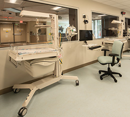 NICU room at TMCC